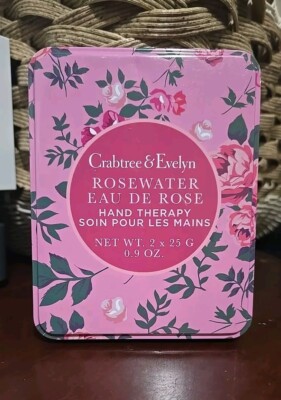 Crabtree & Evelyn ROSEWATER Hand Therapy SET 2 x 0.9 oz 