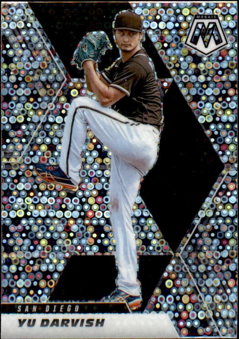 2021 Panini Mosaic - Yu Darvish #54 Quick Pitch Silver Mosaic Prizm for ...
