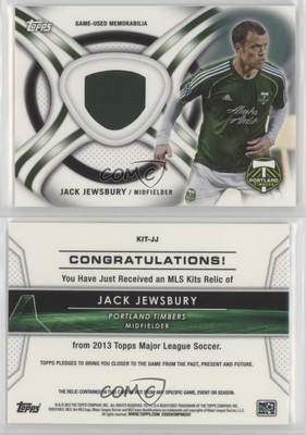 2013 Topps MLS Kit Relics Jack Jewsbury #KIT-JJ