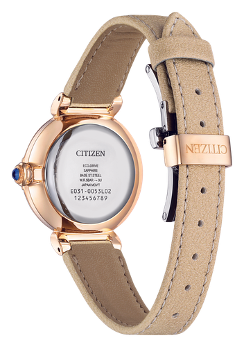 Pre-owned Citizen Beige Womens Analogue Watch Em1073-18d