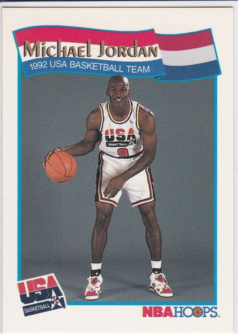 NBA Dream Team  マイケル　ジョーダン　JORDAN MICHAEL JORDAN Dream Team USA 1992 NBA Hoops Basketball Card