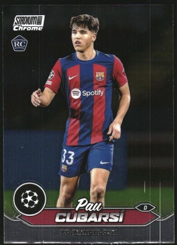 2023-24 Topps Chrome Stadium Club UEFA #67 Pau Cubarsi FC