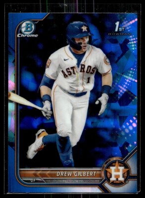 2022 BOWMAN CHROME SAPPHIRE 1ST BDC-152 Drew Gilbert Houston Astros