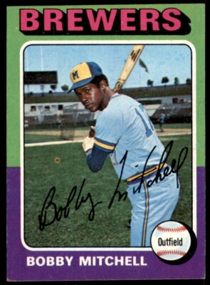 1975 Topps #468 Bobby Mitchell Milwaukee Brewers