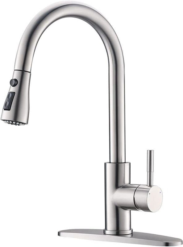 With Pull Down Sprayer Kitchen Sink Faucet With P