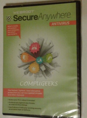 Webroot SecureAnywhere AntiVirus + ID Guard 2024 | 2 Years, 5 PC/MAC DOWNLOAD