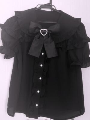 Gajess♡ribbon blouse ブラック 36 Ribbon blouse | Gajess