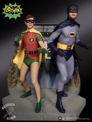 Tweeterhead 1966 Batman & Robin Maquette Statue Limted Adam West Burt Ward signs