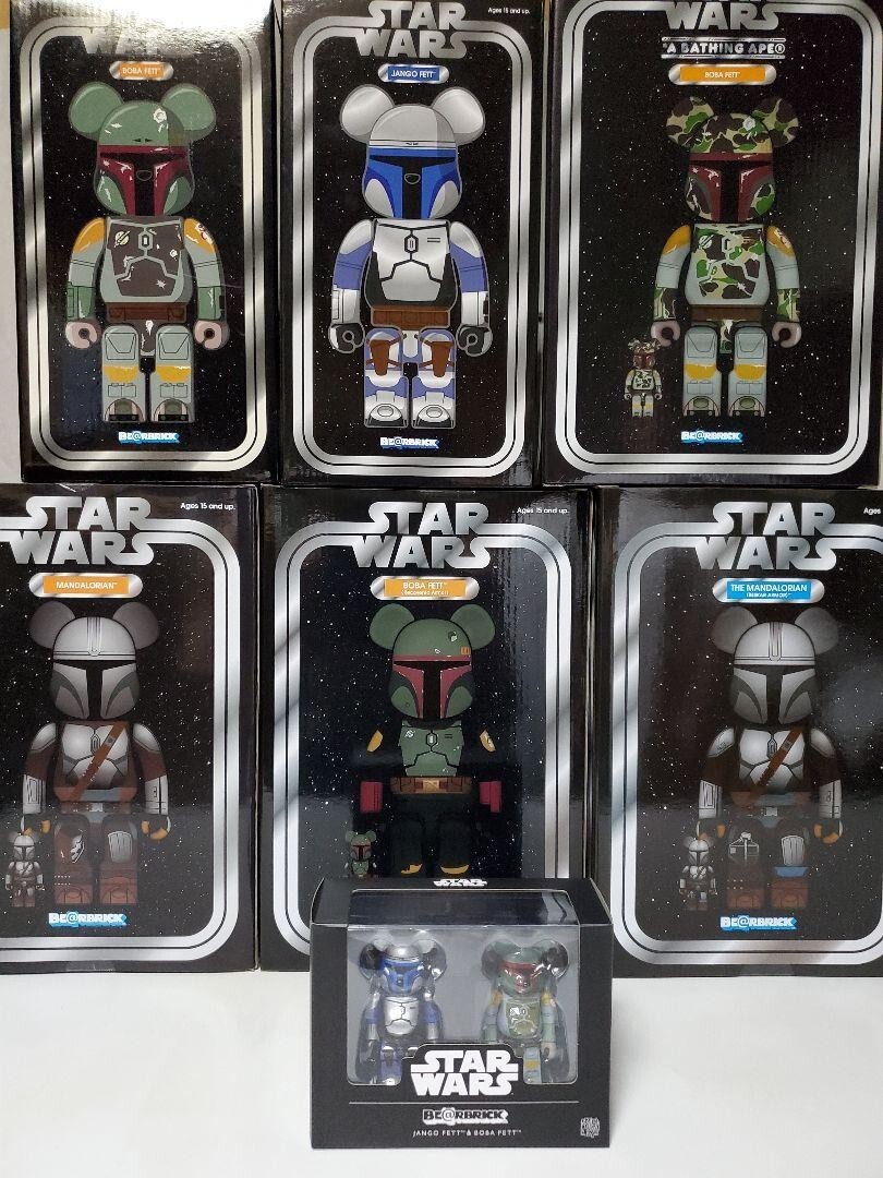 ベアブリックA BATHING APE× BOBA FETT 100%&400% ベアブリック BE@RBRICK APE BOBA FETT 100％&400%（BE@RBRICK