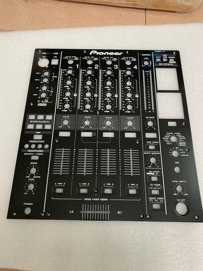 Pioneer DJ | DJM-900SRT （専用カバー付） OEM Main Faceplate Parts Replacement for Pioneer DJM-900SRT