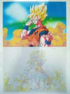 Goku セル画 手書きメモ付き Dragon Ball Z Animation Cel Son Goku Art Sheet Akira