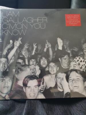 LIAM GALLAGHER - C'MON YOU KNOW. LIMITED RED VINYL LP. NEW AND SEALED
