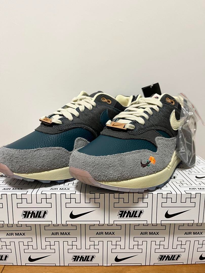 Nike Air Max 1 DQ8475-001 Kasina Won-Ang Grey Dark Blue Teal