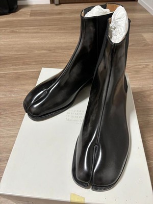 Maison Margiela Men's Tabi Boots Size EU 44 Black From Japan New