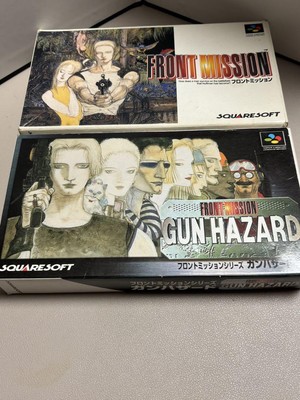 SquareSoft Front Mission & Gun Hazard Super Famicom RPG Boxed Set Used