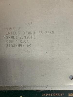 Lot of 10 Intel Xeon E5-2665 SR0L1