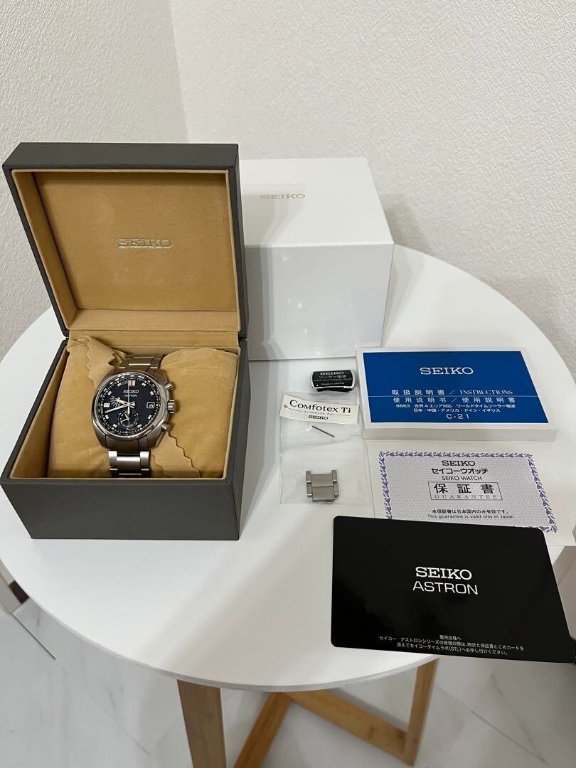 Seiko Astron SBXD007 No Frame Watch 3X22-0AD0 17cm Wrist Seiko Astron SBXD007 No Frame Watch 3X22-0AD0 17cm Wrist