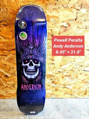 【新品】8.45 Powell Peralta A.Anderson Powell-Peralta Flight Andy Anderson Crane Skull Skateboard