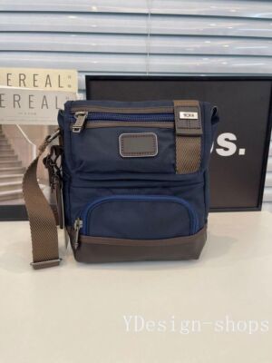 NEW TUMI Alpha Bravo 222306 Navy Brown Shoulder Bag Body Bag Outdoor UNUSED