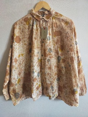 Ichi Antiques Linen Naturally Dyed Hand Shirt