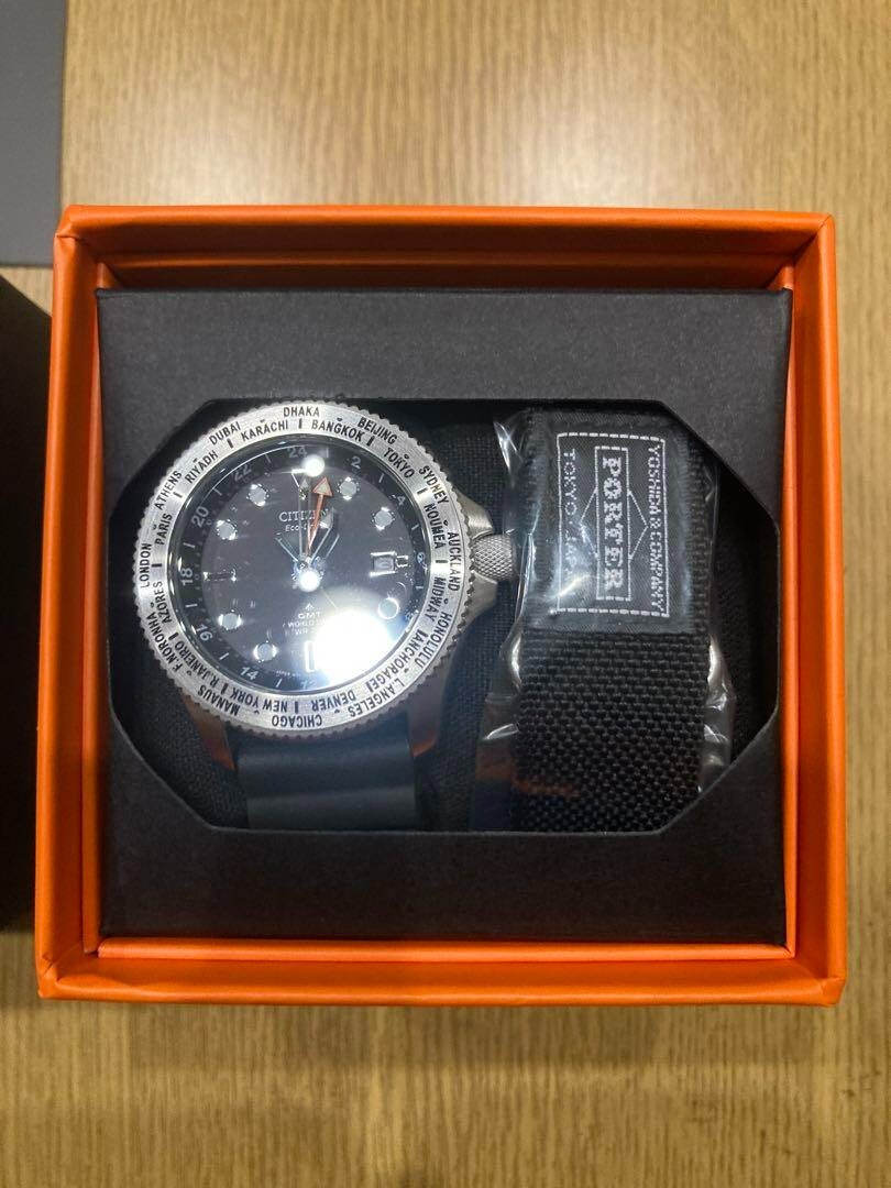 CITIZEN X PORTER WORLD　TIMES　GMT　限定ウォッチ Citizen X Porter World Times Gmt Exclusive Promaster Silver