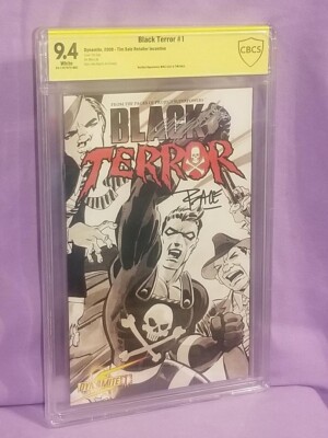 Black Terror #1 Retailer Inc Verified Signature Tim Sale & Mike Lilly 9.4 CBCS