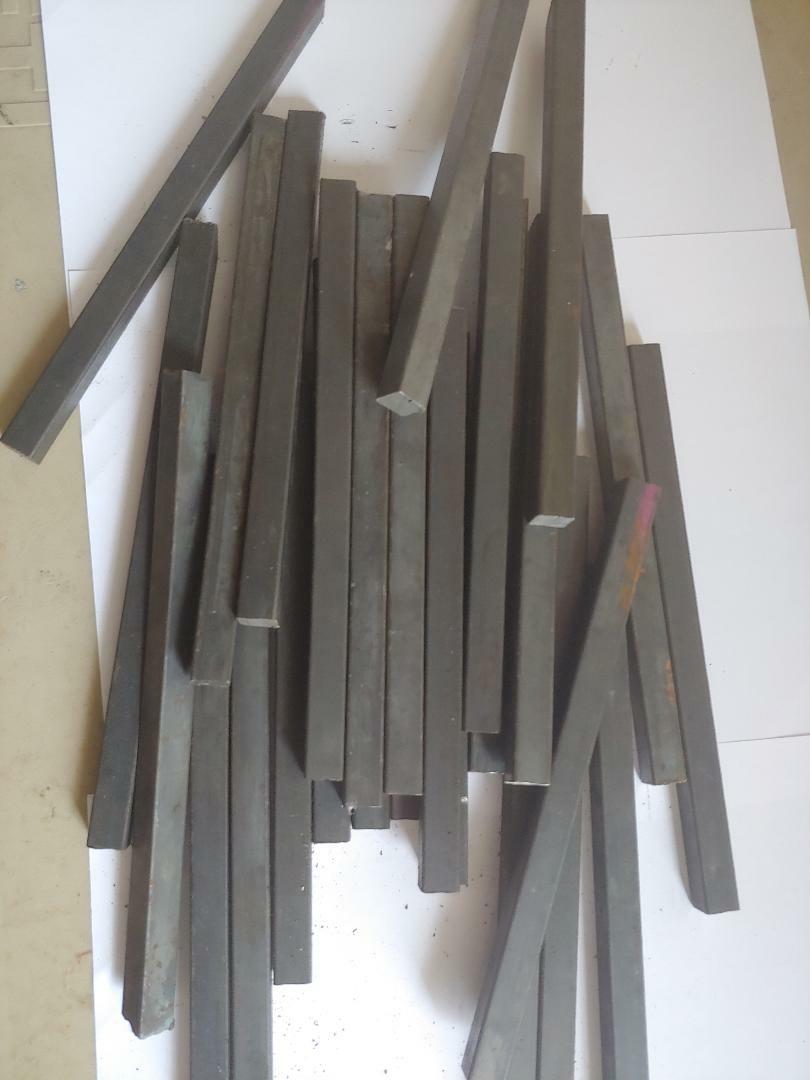 5+LBS Blacksmith welding mild steel stock Anvil iron 1/2" solid square bar 7"-8"