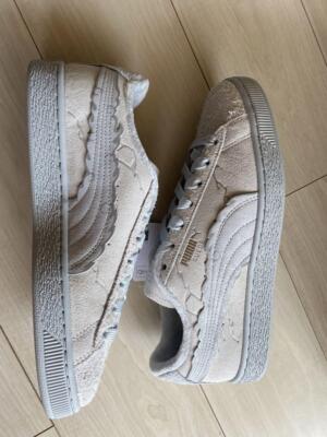 Pre-owned Puma X One Piece Suede Lufy Gear 5 Feather Gray 396524-01 Men's Us8.0 26.0cm