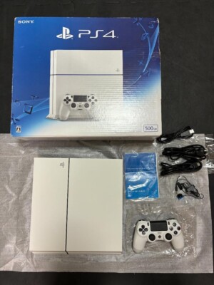 Sony PlayStation 4 Glacier White (CUH-1200AB02) 100V HDD 500GB New 