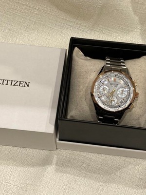 Citizen Exceed CC9054-52A/F900 Eco-Drive GPS Solar Titanium Silver Watch New