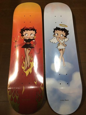 COLORBARS Skateboard Deck Betty Boop Devil ANGEL Unused Item Imported from Japan