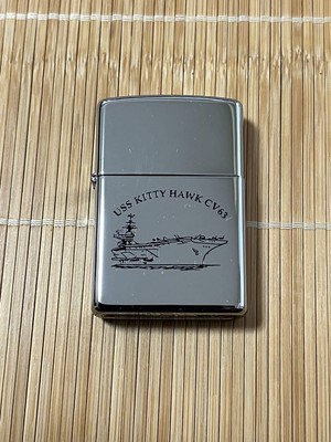 その他 USS KITTY HAWK CV-63 Zippo Vintage Metal Zippo, U.S.S. Kitty Hawk CV-63, Aircraft