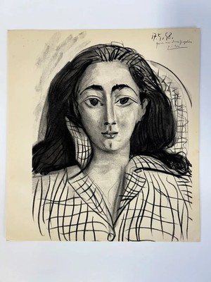 Original Picasso Lithograph Les Dames de Mougins c. 1964 Rare b