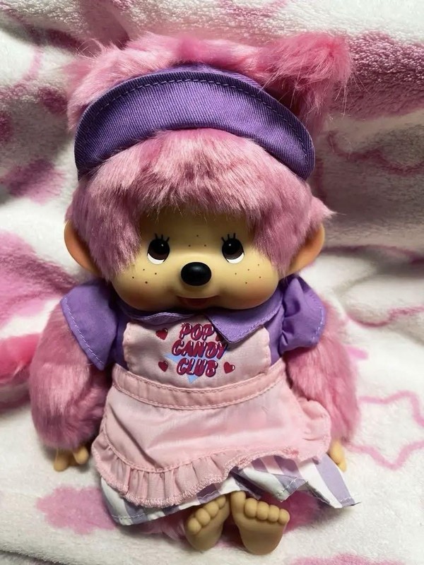 Monchhichi POP'n CANDY CLUB Plush M Size Sekiguchi Used