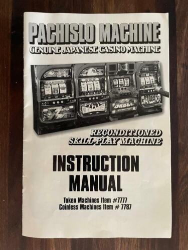  Pachislo Slot Machine Manual, nice and helpful 
