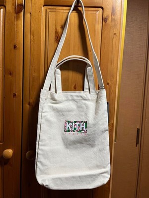 KITH Treats Tokyo Japan Limited 2024 Spring Mosaic Sakura Logo Tote Bag Canvas
