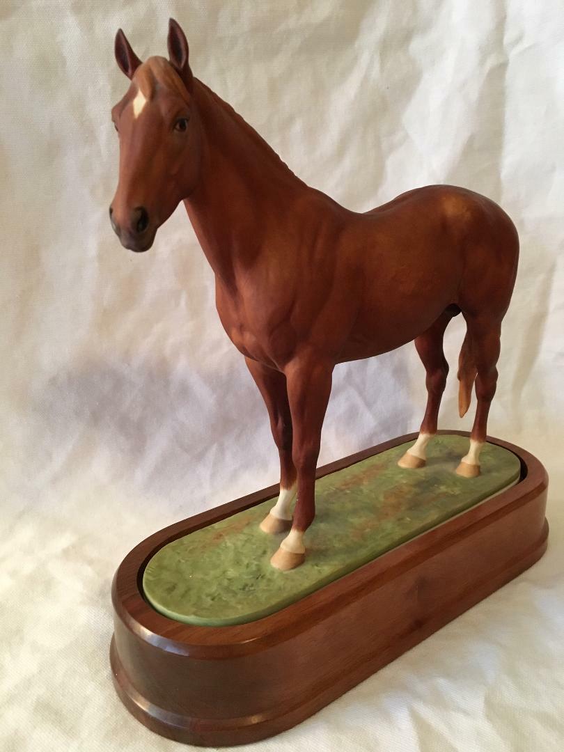ROYAL WORCESTER HORSE FIGURINE HYPERION by DORIS LINDNER ~ 1965