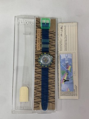 Swatch Scuba Anguilla SDK120 Blue Watch Used, Working, Minor
