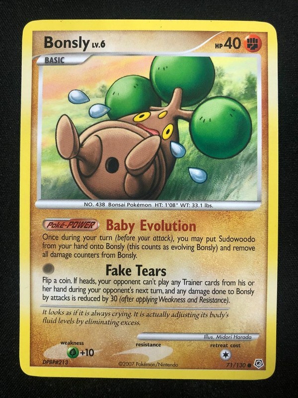 Bonsly Pokemon Cards Find Pokemon Card Pictures With Our Database 