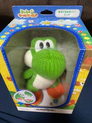 Amiibo Knitted Mega Yarn Yoshi Wooly World Big Wii U figure game Nintendo
