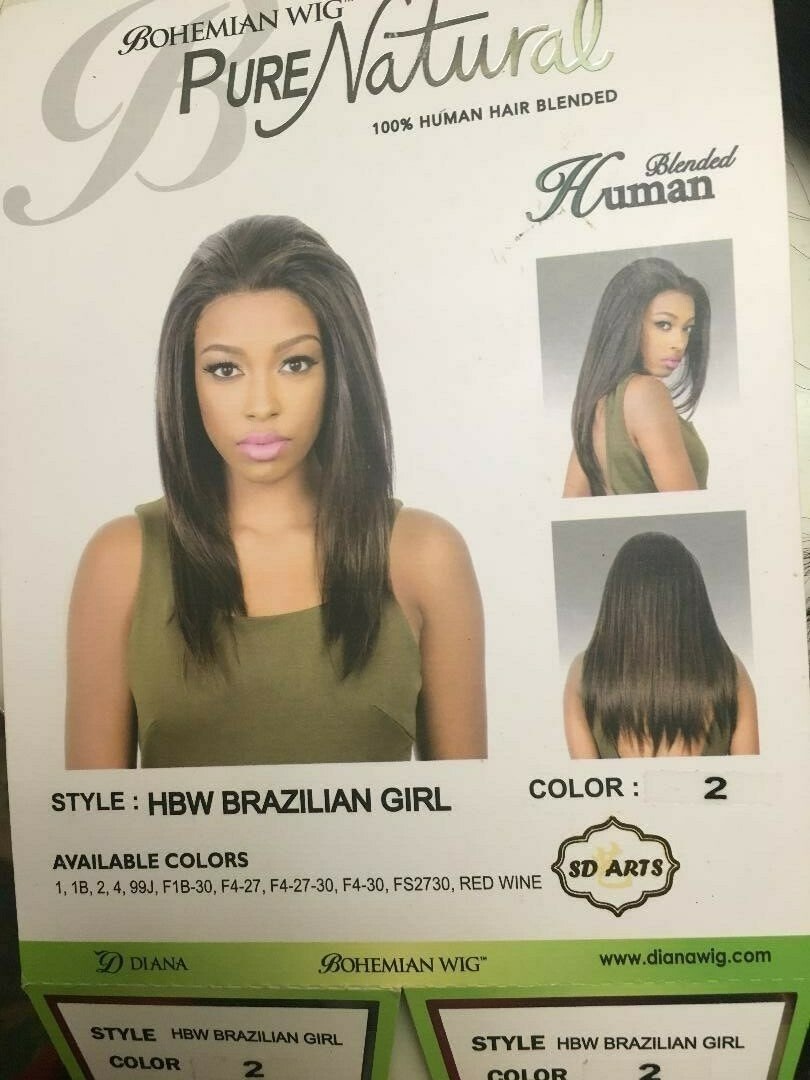 Full Wig Brazilian Pure Human Hair None Lace Cap Wigs With Bangs For Black Women