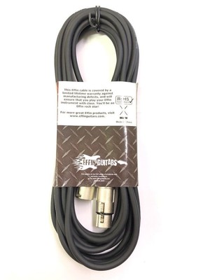 Effin Guitars Model FMC20 20 Foot Professional Microphone XLR to XLR Cable