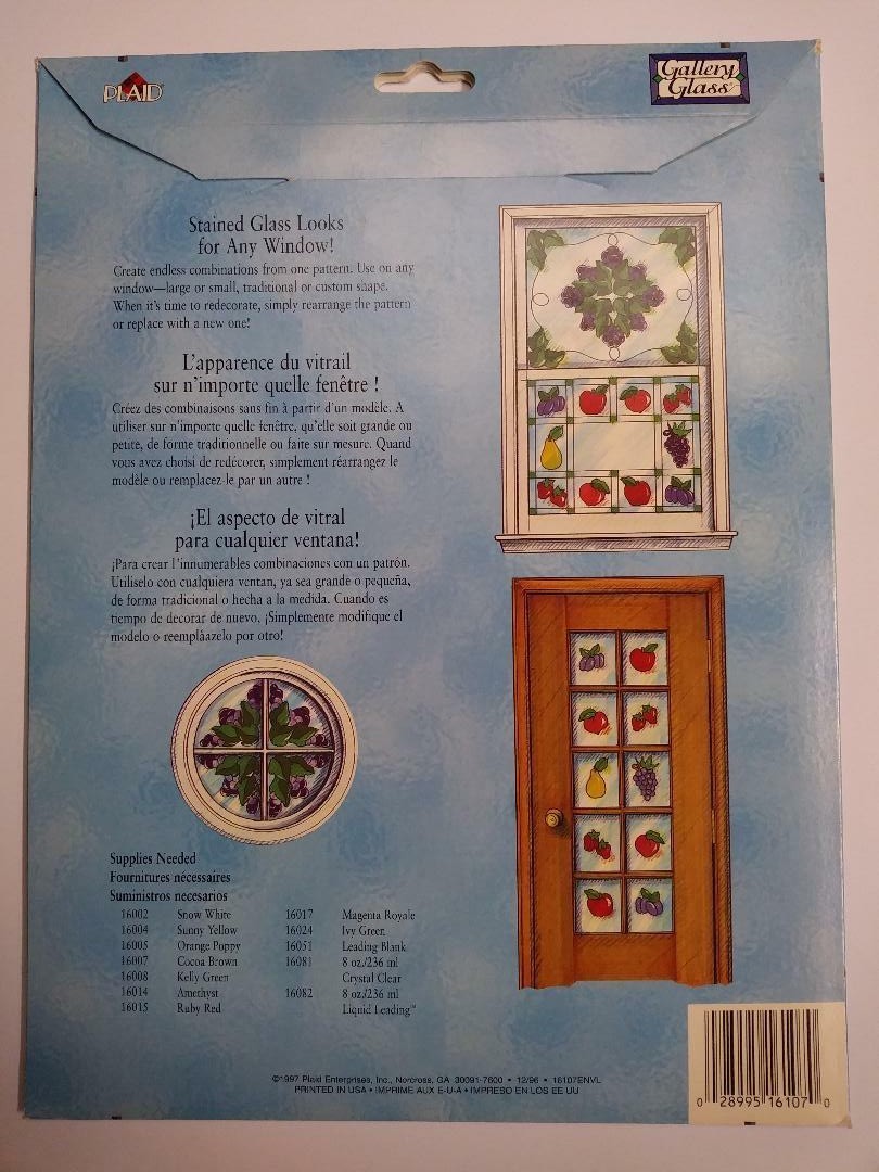 Gallery Glass Fruit Patterns To Fit Any Window 16107