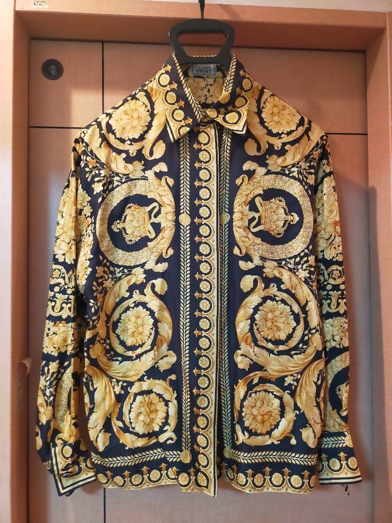 Gianni Versace GIANNI VERSACE silk shirt size S 62cm × 53cm