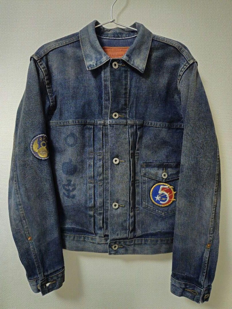 RRL Double RL patch denim jacket Men's Size XS 65/88A Blue