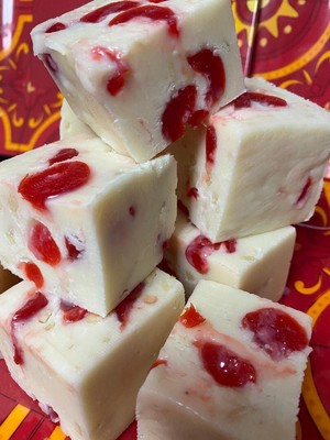Cherry Almond Coconut Fudge  1/2 pound