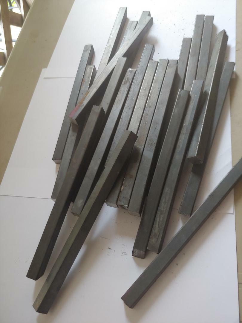 5+LBS Blacksmith welding mild steel stock Anvil iron 1/2" solid square bar 7"-8"