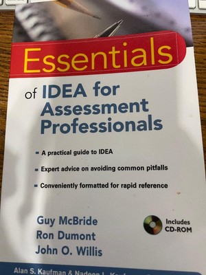 Essentials of Psychological Assessment Ser.: Essentials of IDEA for...