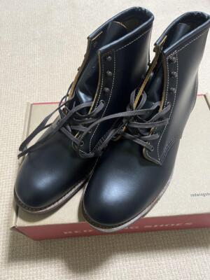 Pre-owned Red Wing Shoes Red Wing 9060 Beckman Boot Flat Box Width D Black Men Size 10d High Top Leather