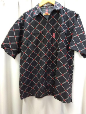 ECKO FUNCTION ALL OVER PATTERN BUTTON DOWN SHIRT SIZE L